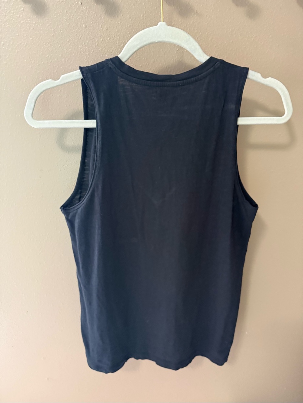 Madewell Black V-Neck Pocket Tank Top - Picture 3 of 3